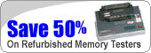 Save 50% on refurbished memory tester