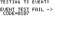 TS Event Fail