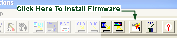 Firmware install screen