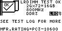DDR3 LRDIMM test ok