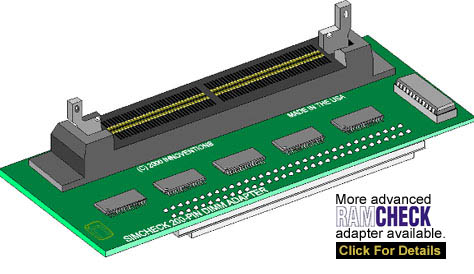 200-PIN DIMM Adapter for testing Sun modules