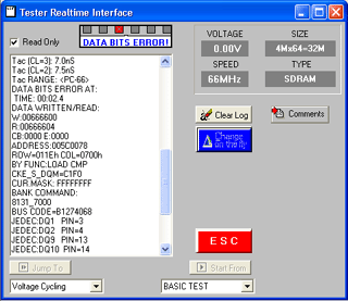 RAMCHECK
                       test log