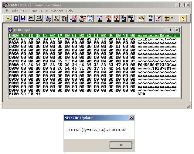 RAMCHECK LX
                      SPD crc calculator