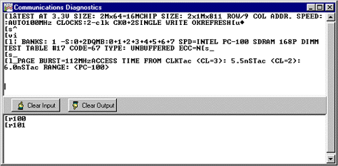 Diagnostics Screen