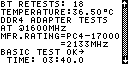 RAMCHECK LX Test Log