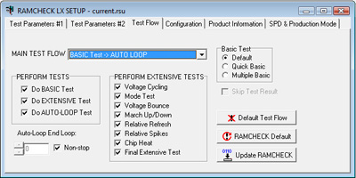 Test Flow Setup